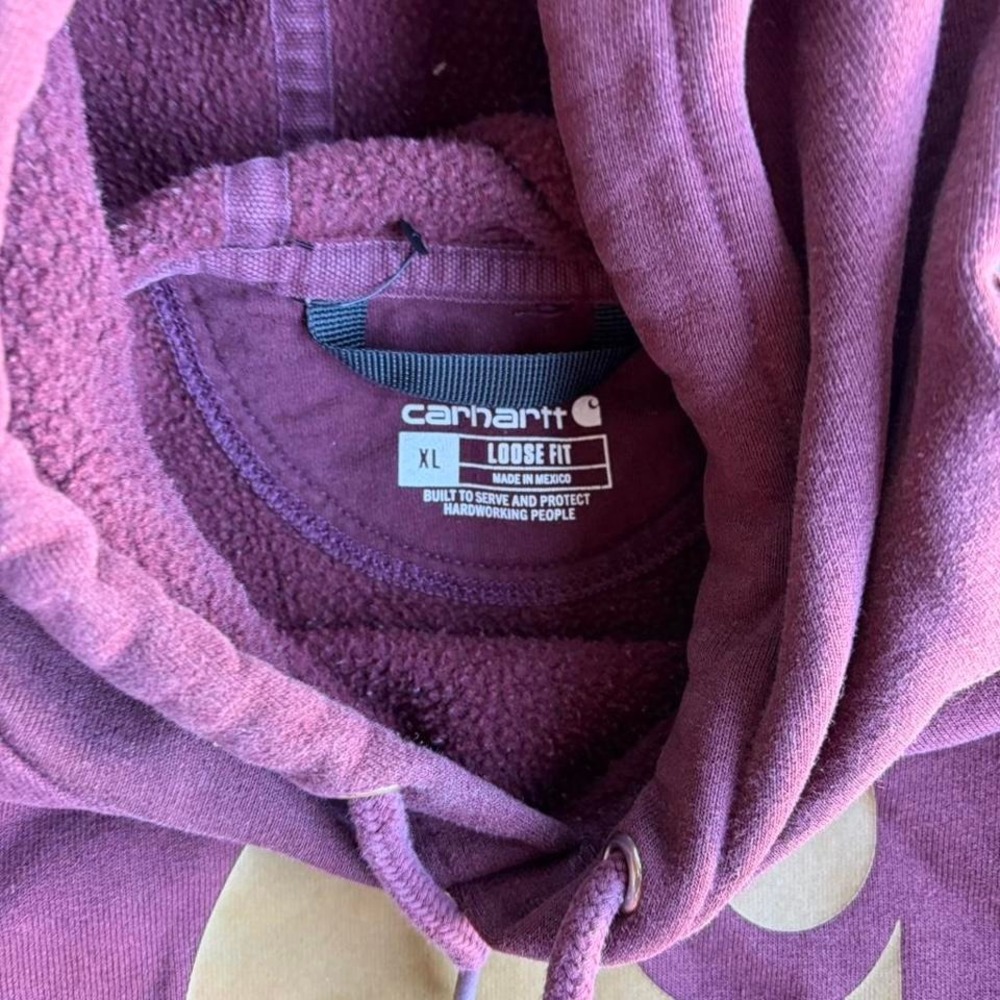 2000s carhartt thrashed hoodie - Picture 4 of 5